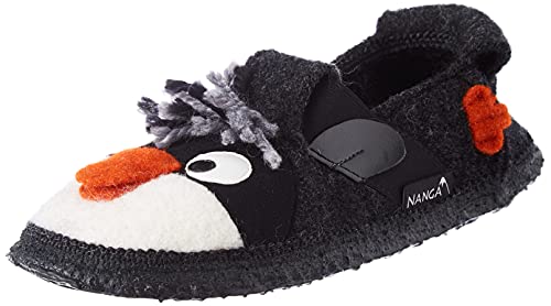 Nanga Jungen Fuzzi Pingu Hausschuh, Grau, 35 EU von Nanga