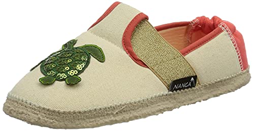 Nanga Jungen Mädchen Goldstrand Hausschuh,beige 27 EU von Nanga