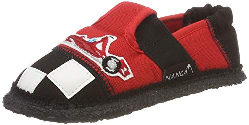 Nanga Jungen Jungen Hausschuh Rennfahrer rot 24 von Nanga