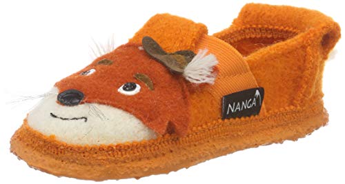 Nanga Unisex Kinder Fox Niedrige Hausschuhe, Safran, 23 EU von Nanga