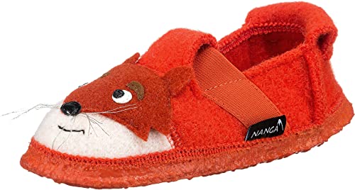 Nanga Kinder - Unisex Kinder Hausschuh Fox Safran 26 von Nanga