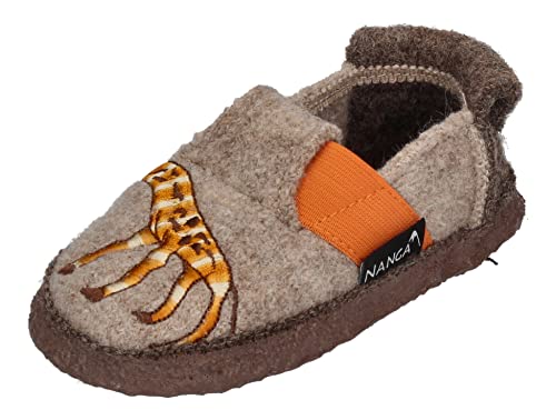 Nanga Kinder - Unisex Kinder Hausschuh Lazy Giraf Natur 25 von Nanga