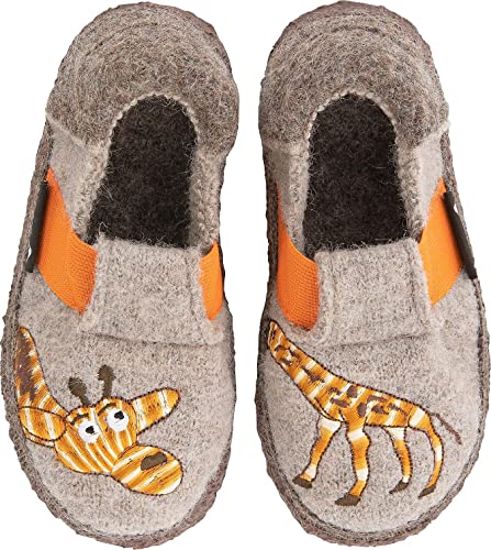 Nanga Kinder - Unisex Kinder Hausschuh Lazy Giraf Natur 28 von Nanga