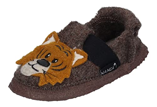 Nanga Kinder - Unisex Kinder Hausschuh Roar Tiger braun 26 von Nanga