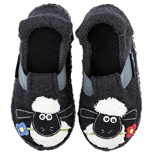 Nanga Kinder - Unisex Kinder Hausschuh Shauny schwarz 31 von Nanga