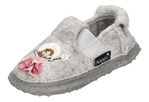 Nanga Baby - Mädchen Ice Princess Hausschuh, Hellgrau, 24 EU von Nanga