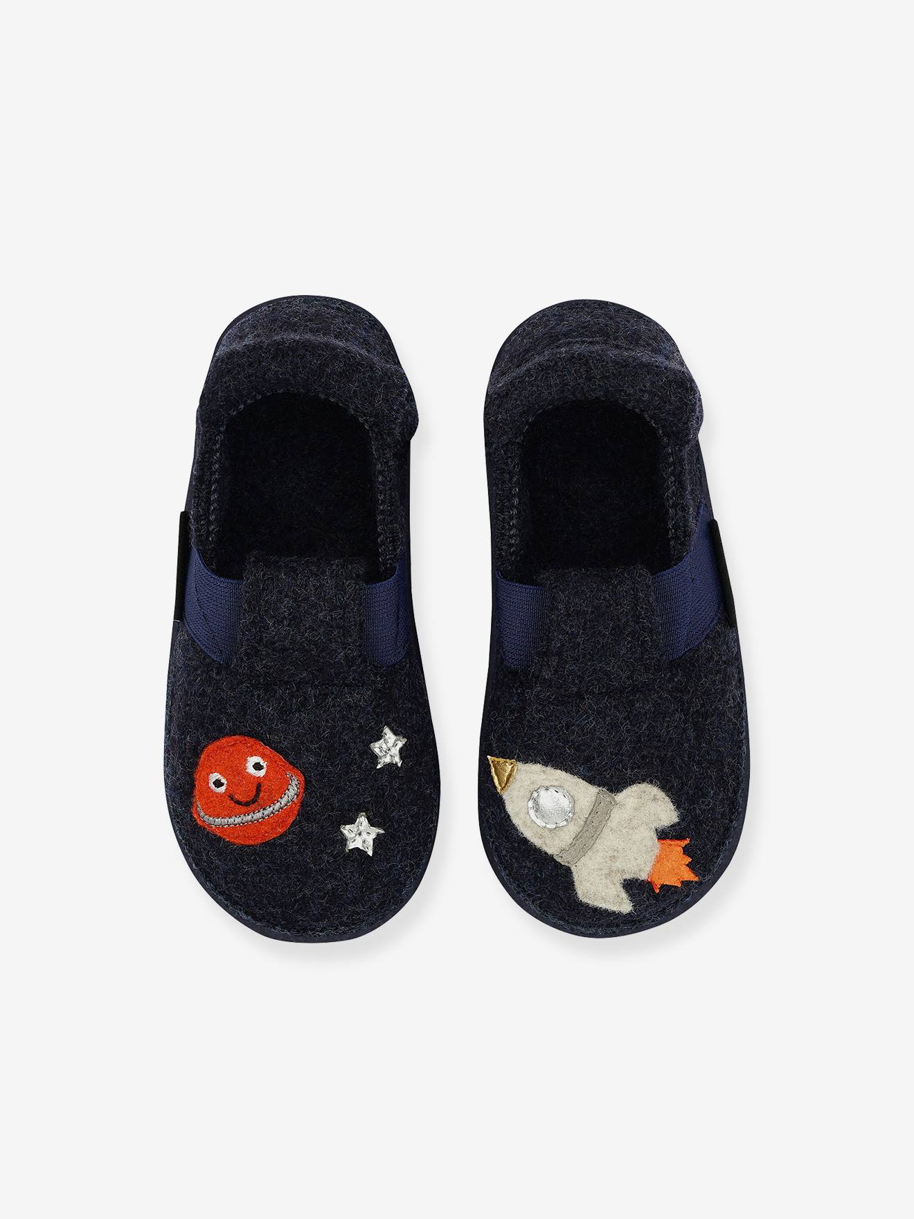 Schlupfhausschuhe ROCKET BOY 2.0 aus Wolle Jungen Nanga von Nanga