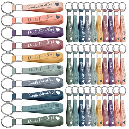 30 Stück Dankeschön-Schlüsselanhänger, Silikon-Schlüsselringe, Abschieds-Dankeschön-Geschenke, geeignet für Lehrer, Klassenkameraden, Kollegen, Mitarbeiter, Personal, Familie, Freunde, Dankeschön-Gesc 30 Stück Dankeschön-Schlüsselanhänger, Silikon-Schlüsselringe, Abschieds-Dankeschön-Geschenke, geeignet für Lehrer, Klassenkameraden, Kollegen, Mitarbeiter, Personal, Familie, Freunde, Dankeschön-Gesc von Nangua