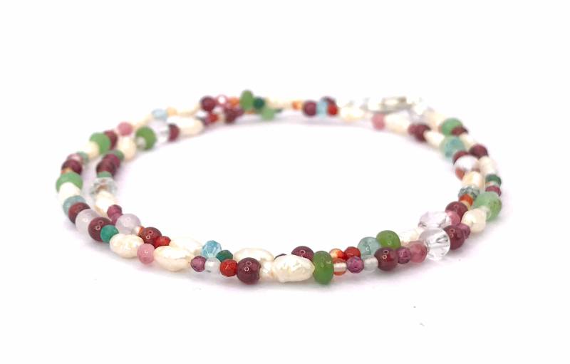 Perlenkette, Bunt von NaniWilmsSchmuck