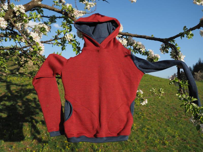 Frauen Merino Pulli | Pullover 100% Kapuzenpullover von NankaCreative