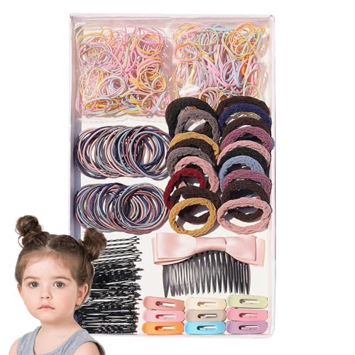 Nankoyal Bunte Haaraccessoires,Haargummibänder-Set | Mehrfarbige Haargummis - Mehrfarbige Haargummis, Mädchen-Haar-Accessoires-Set, buntes elastisches Haarbänder-Set für Party von Nankoyal