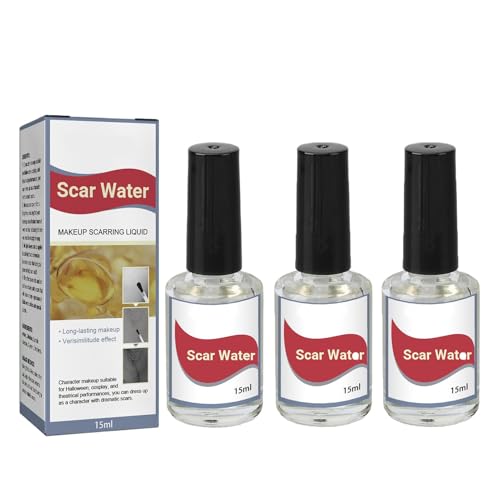 Nankoyal Make-up-Narben-Make-up-Flüssigkeit, 3 P-cs Narben-Make-up-Flüssigkeit, Kosmetische Narben-Make-up-Flüssigkeit, Kollodium, Narben-Flüssigkeit, Narben-Make-up-Flüssigkeit, Halloween-Make-up von Nankoyal