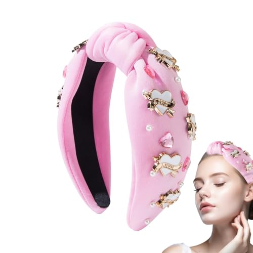 Nankoyal Strass-Stirnband für Frauen,Strass-Stirnband für Sie | Breites, mit Strasssteinen besetztes Haarband oben - Haarschmuck für Partner, Freundin, Schwester, Ehefrau, Mutter von Nankoyal