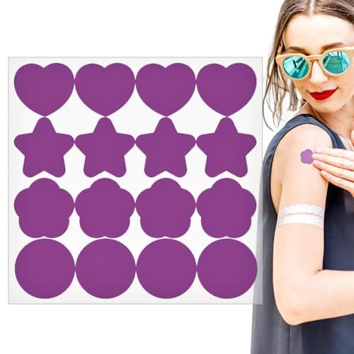 Nankoyal UV-Aufkleber für Sonnenschutzmittel, UV-erkennende Aufkleber, UV-Aufkleber, wasserfeste Sonnenschutz-Patches, Farbwechsel, 16 Stück Sonnenschutz-Testaufkleber für, Schwimmen, Kinder Nankoyal UV-Aufkleber für Sonnenschutzmittel, UV-erkennende Aufkleber, UV-Aufkleber, wasserfeste Sonnenschutz-Patches, Farbwechsel, 16 Stück Sonnenschutz-Testaufkleber für, Schwimmen, Kinder von Nankoyal