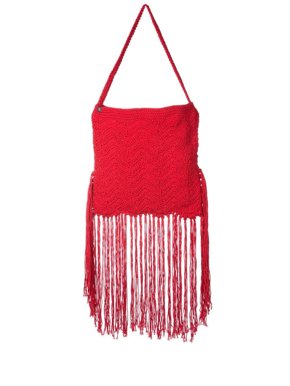 Nannacay Gehäkelte Chloe Handtasche - Rot von Nannacay