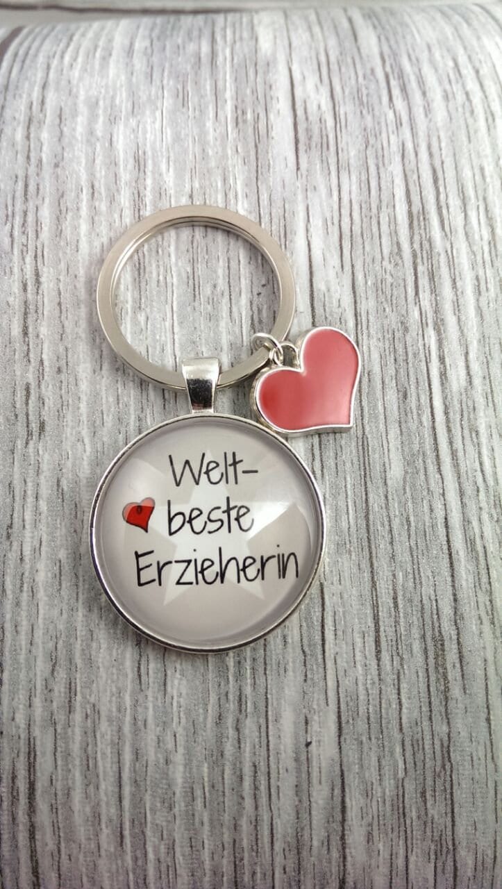 1 Schlüsselanhänger "Weltbeste Erzieherin' 1 Schlüsselanhänger "Weltbeste Erzieherin' von NanniundHanni