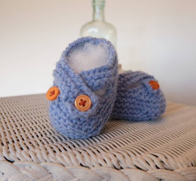 Merino Wolle Baby Booties von NannysKnittingUK