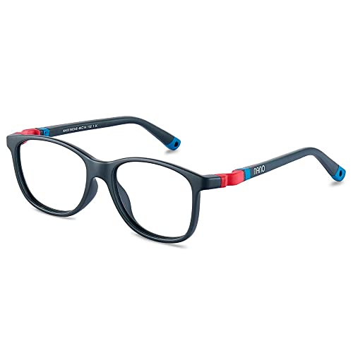 NANOVISTA Unisex-Kinder QUEST 3.0 Sonnenbrille, GRIS OSCURO MATE/ROJO/AZUL, 48 von Nano Vista