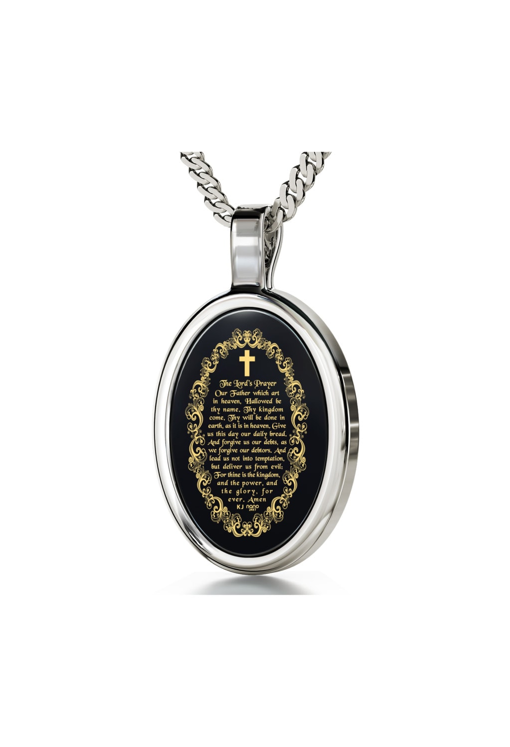 Die Halskette Des Herrn in 24Kt Gold Auf Schwarzem Onyx, Christlicher Anhänger, Einzigartiges Religiöses Geschenk, Bedeutungsvolles Geschenk Für Ihn Die Halskette Des Herrn in 24Kt Gold Auf Schwarzem Onyx, Christlicher Anhänger, Einzigartiges Religiöses Geschenk, Bedeutungsvolles Geschenk Für Ihn von NanoStyleJewelry
