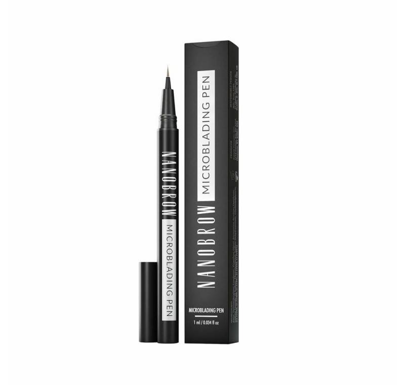 Nanobrow Augenbrauen-Stift Microblading Pen Warm Brown 1ml von Nanobrow