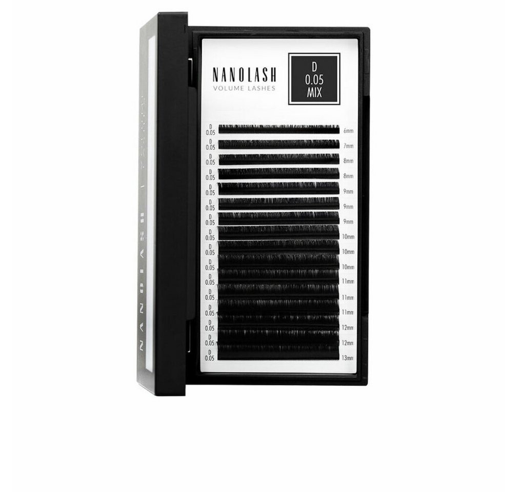Nanolash Einzelwimpern VOLUME LASHES falsche Wimpern 0,05 D #6-13 mm 1 u von Nanolash