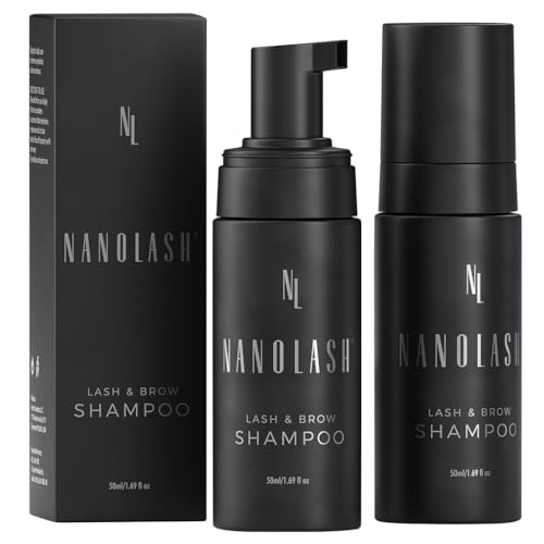Shampoo für Wimpern und Augenbrauen Nanolash 50ml - Wimpern Extensions Shampoo, Wimpernschaum Reiniger, Shampoo für Wimpernverlängerung von Nanolash