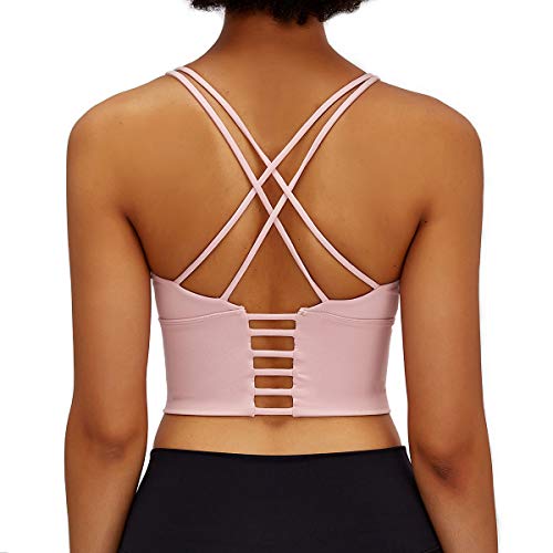 Nanomi Beauty Padded Frauen Sport-BH Workout Laufen Yoga Tops (Rosa, Small) von Nanomi Beauty