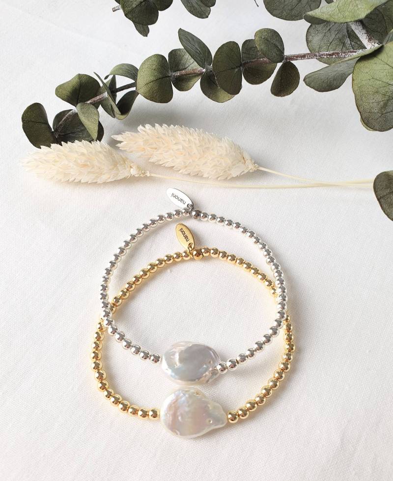 Perlenarmband, Süßwasserperlen Armband, Geschenk Für Frauen, Süßwasserperlenschmuck, Edelsteinarmband Gold, Armband Silber, Minimalistisch Perlenarmband, Süßwasserperlen Armband, Geschenk Für Frauen, Süßwasserperlenschmuck, Edelsteinarmband Gold, Armband Silber, Minimalistisch von NanoniIndividuell