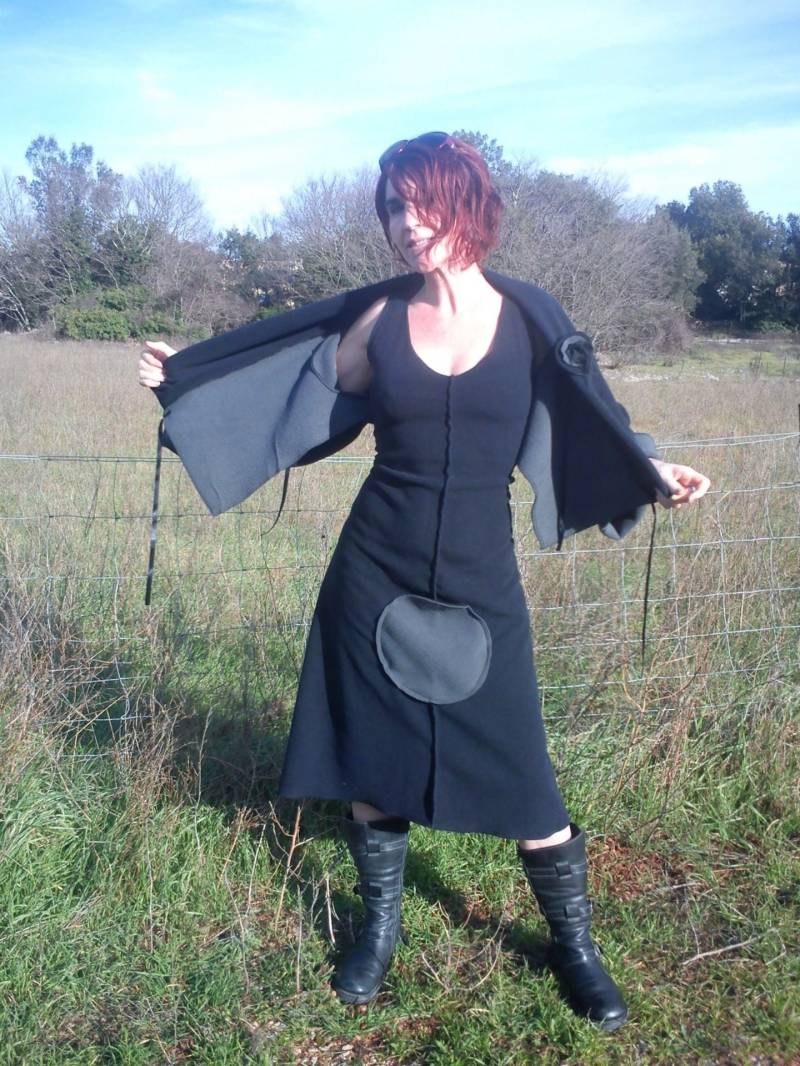 Einstellbare Polar Kleid Schwarz Graue Tasche Einstellbare Polar Kleid Schwarz Graue Tasche von NanouFromTheCourt