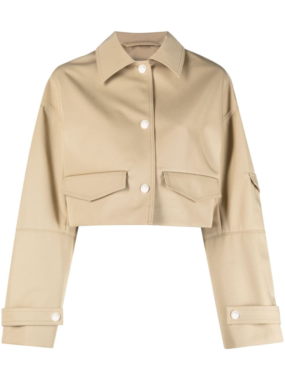 Nanushka Bracha Cropped-Hemdjacke - Nude von Nanushka