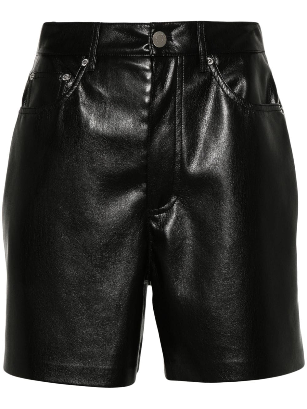 Nanushka Strukturierte Leana High-Waist-Shorts - Schwarz von Nanushka