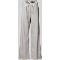 Nanushka Relaxed Fit Stoffhose in Leder-Optik in Hellgrau, Größe S von Nanushka