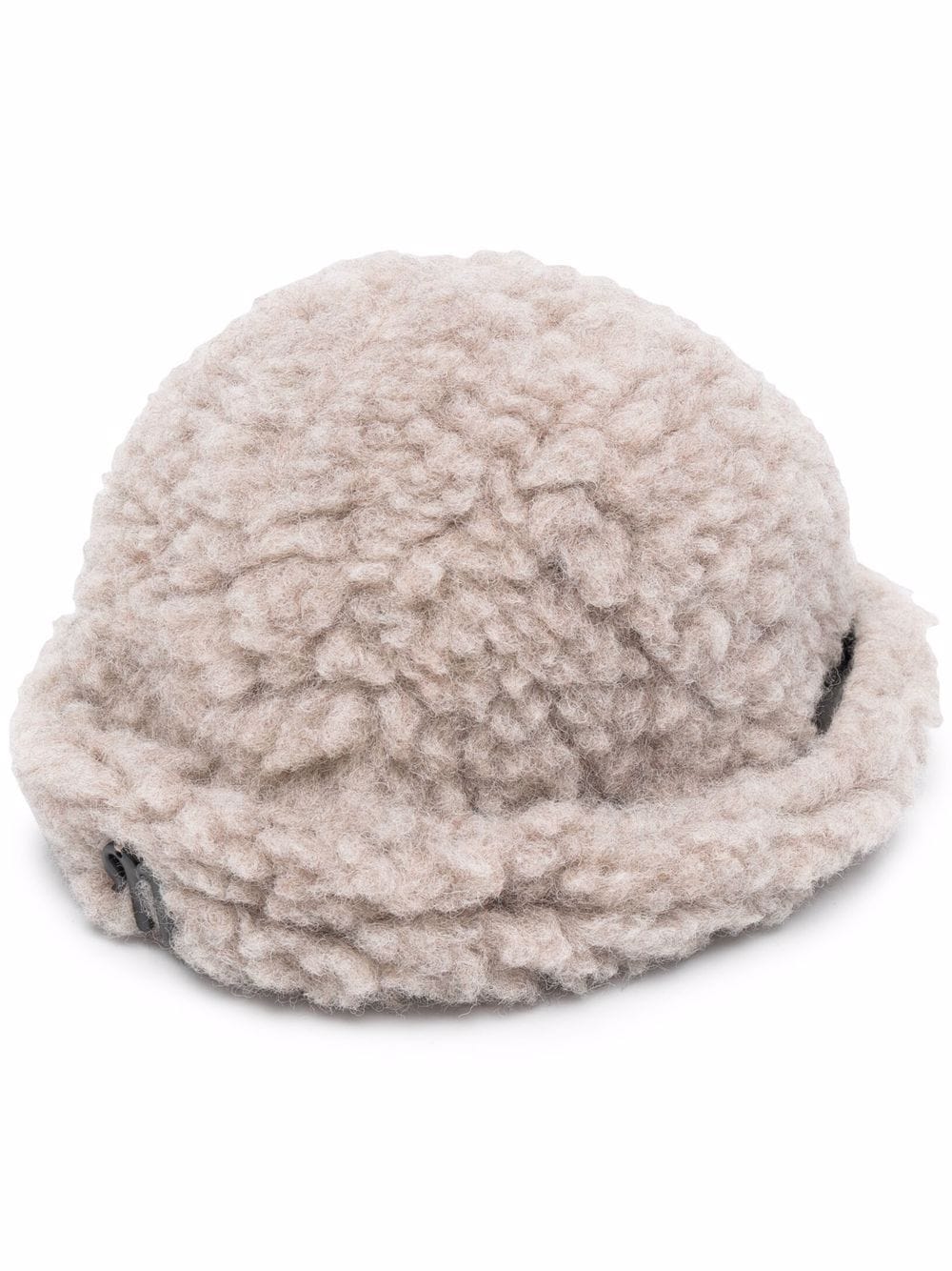Nanushka Shearling-Mütze mit schmaler Krempe - Grau von Nanushka