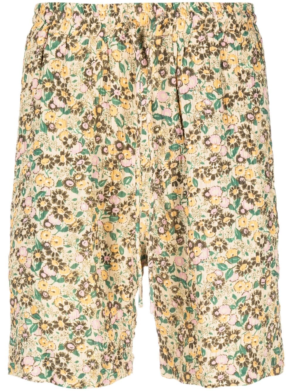 Nanushka Shorts mit Blumen-Print - Gelb von Nanushka