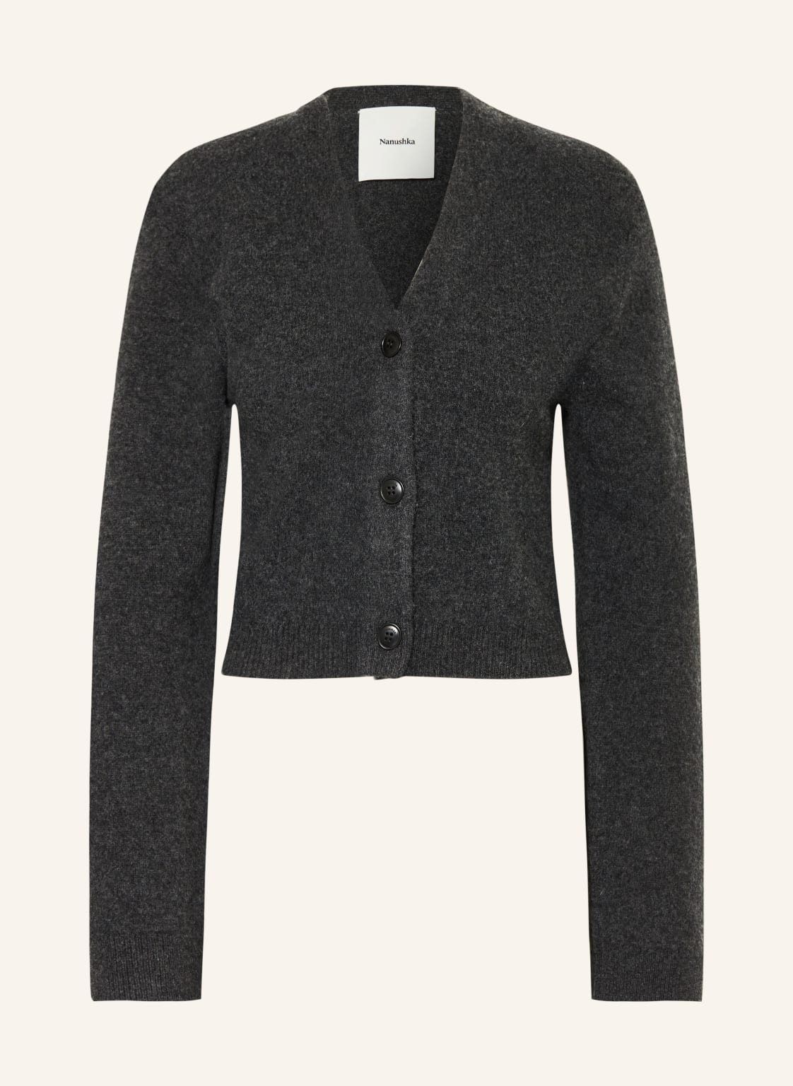 Nanushka Strickjacke Raddix Aus Merinowolle grau von Nanushka