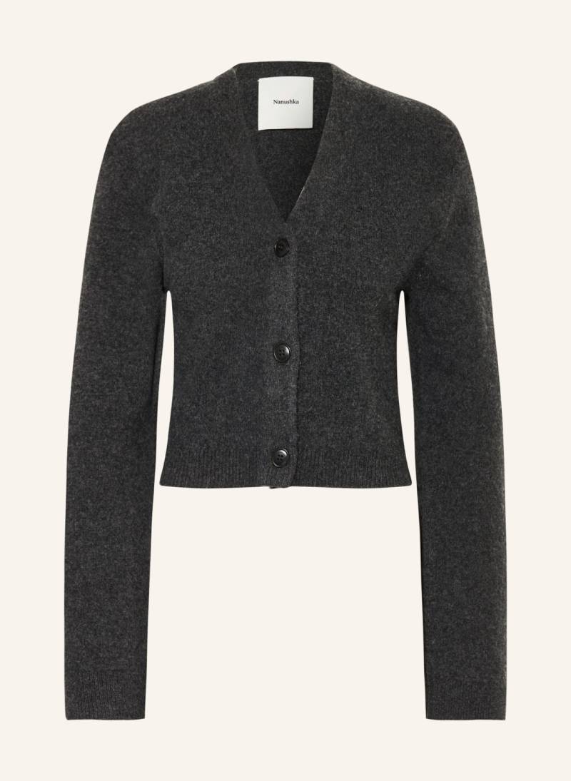 Nanushka Strickjacke Raddix Aus Merinowolle grau von Nanushka