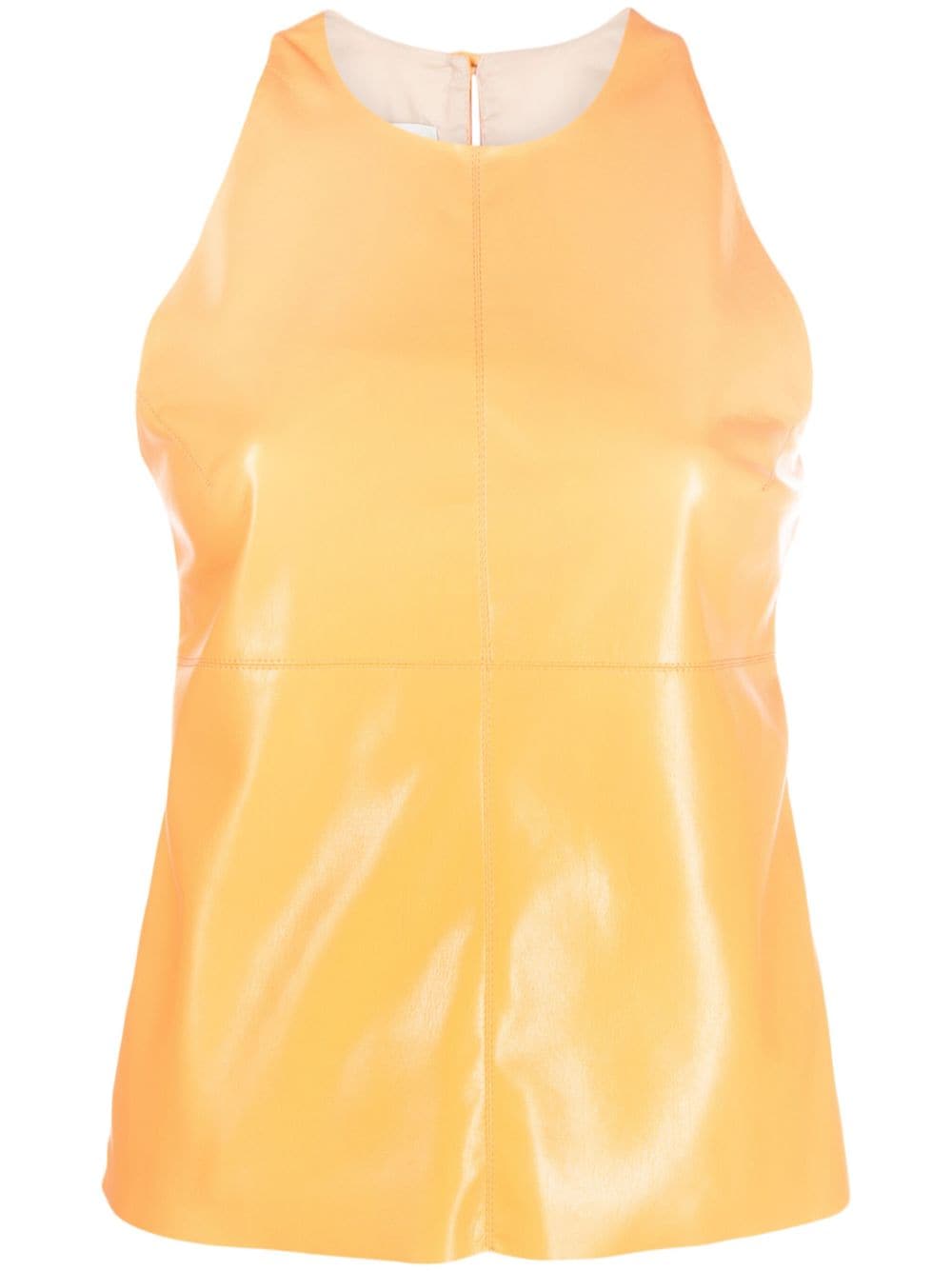 Nanushka Top aus Kunstleder - Orange von Nanushka