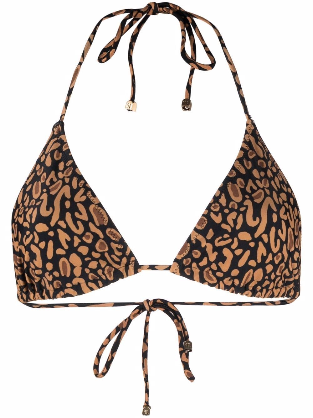 Nanushka Triangel-Bikinioberteil mit Animal-Print - Braun von Nanushka