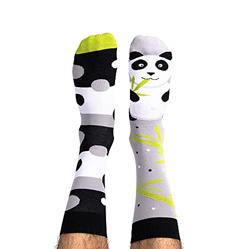 Nanushki Damen Herren Socken | Lustige Außergewöhnliche Socken | Witzig Socken Verrückt | 3 Größen | OEKO-TEX (36-39, Lazy Panda) von Nanushki