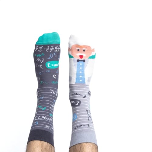 Nanushki - Lustige Socken für Herren Damen - Bunte Lustig mit Kreativen Mustern - Nahtloser Verbindung Albert Größen 40-43 OEKO-TEX Witzige Verrückt von Nanushki