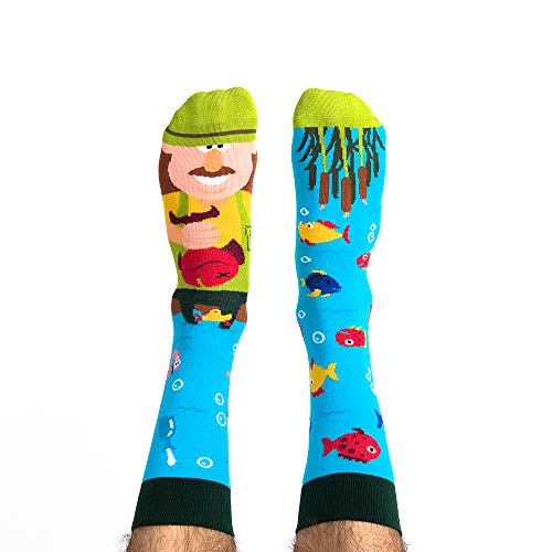 Nanushki Damen Herren Socken | Lustige Außergewöhnliche Socken | Witzig Socken Verrückt | 3 Größen | OEKO-TEX (44-46, Sam Selfish) von Nanushki