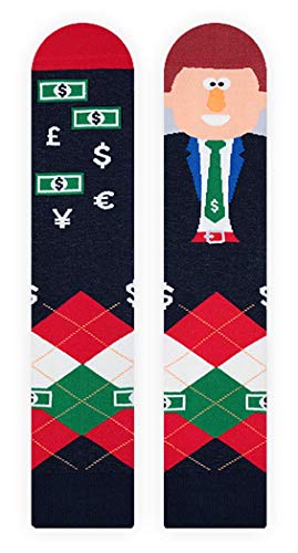 Nanushki Damen Herren Socken | Lustige Außergewöhnliche Socken | Witzig Socken Verrückt | 3 Größen | OEKO-TEX | Happy Friends from Work | (40-43, Money Maker) von Nanushki