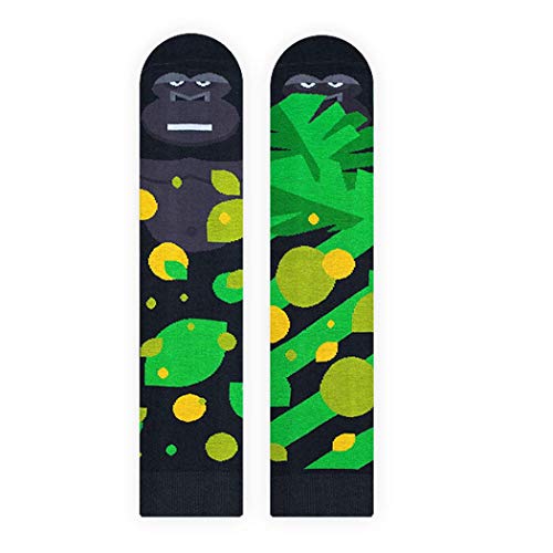 Nanushki - Lustige Socken für Herren Damen - Bunte Lustig mit Kreativen Mustern - Nahtloser Verbindung Gorilla Größen 44-46 OEKO-TEX Witzige Verrückt Nanushki - Lustige Socken für Herren Damen - Bunte Lustig mit Kreativen Mustern - Nahtloser Verbindung Gorilla Größen 44-46 OEKO-TEX Witzige Verrückt von Nanushki