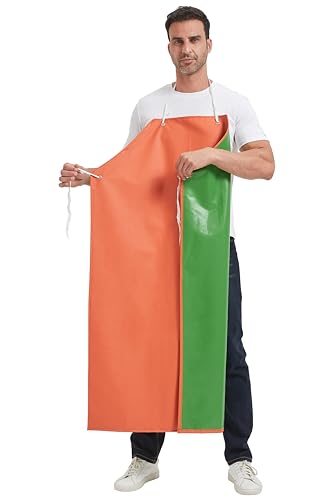 Nanxson Herren Damen wasserdicht Schürze verdicktes PVC Arbeitsschürze fleischerschürze metzgerschürze von Nanxson