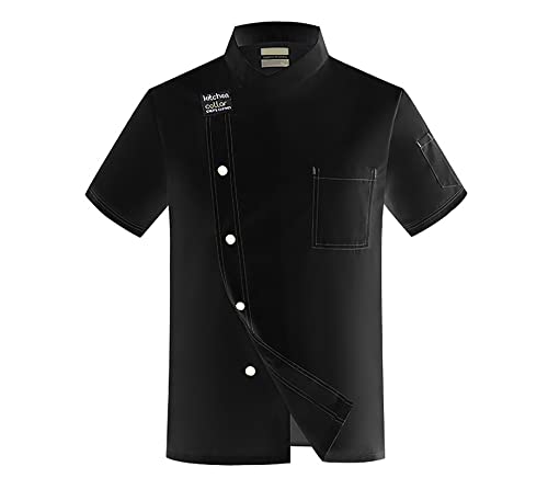 Nanxson Herren Unisex Kurzarm Kochjacke Bäckerjacke atmungsaktiv Uniform Hotel Restaurant Arbeitskleidung CFM0079 von Nanxson