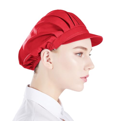 Nanxson Unisex 3 Stück Kochhut Kochmütze Damen Arbeitshut Arbeitsmütze Staubmütze elastiche Kopfbedeckung von Nanxson