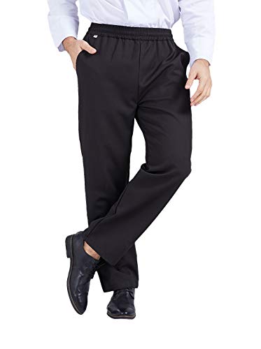 Nanxson Herren Kochhose Arbeitshose Gummizug elastische Taille Bundhose Hose mit Kordelzug CFM2004 von Nanxson