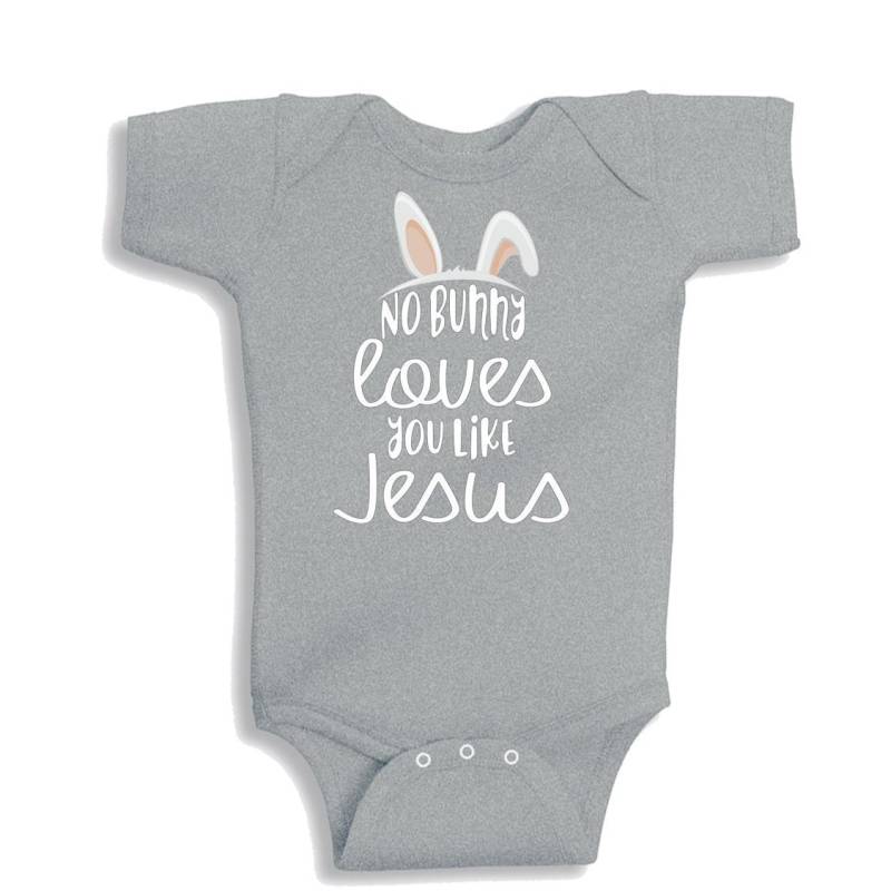 Kein Häschen Liebt Dich Wie Jesus Baby Body von NanyBabyOutfits