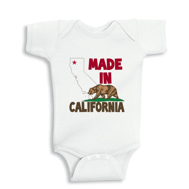 Made in California Baby Body Oder Kinder Shirt von NanyBabyOutfits