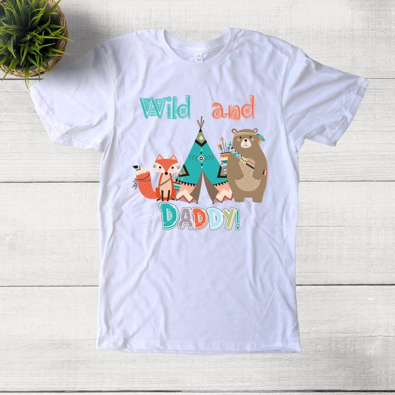 Wild Woodland Daddy T-Shirt von NanyBabyOutfits